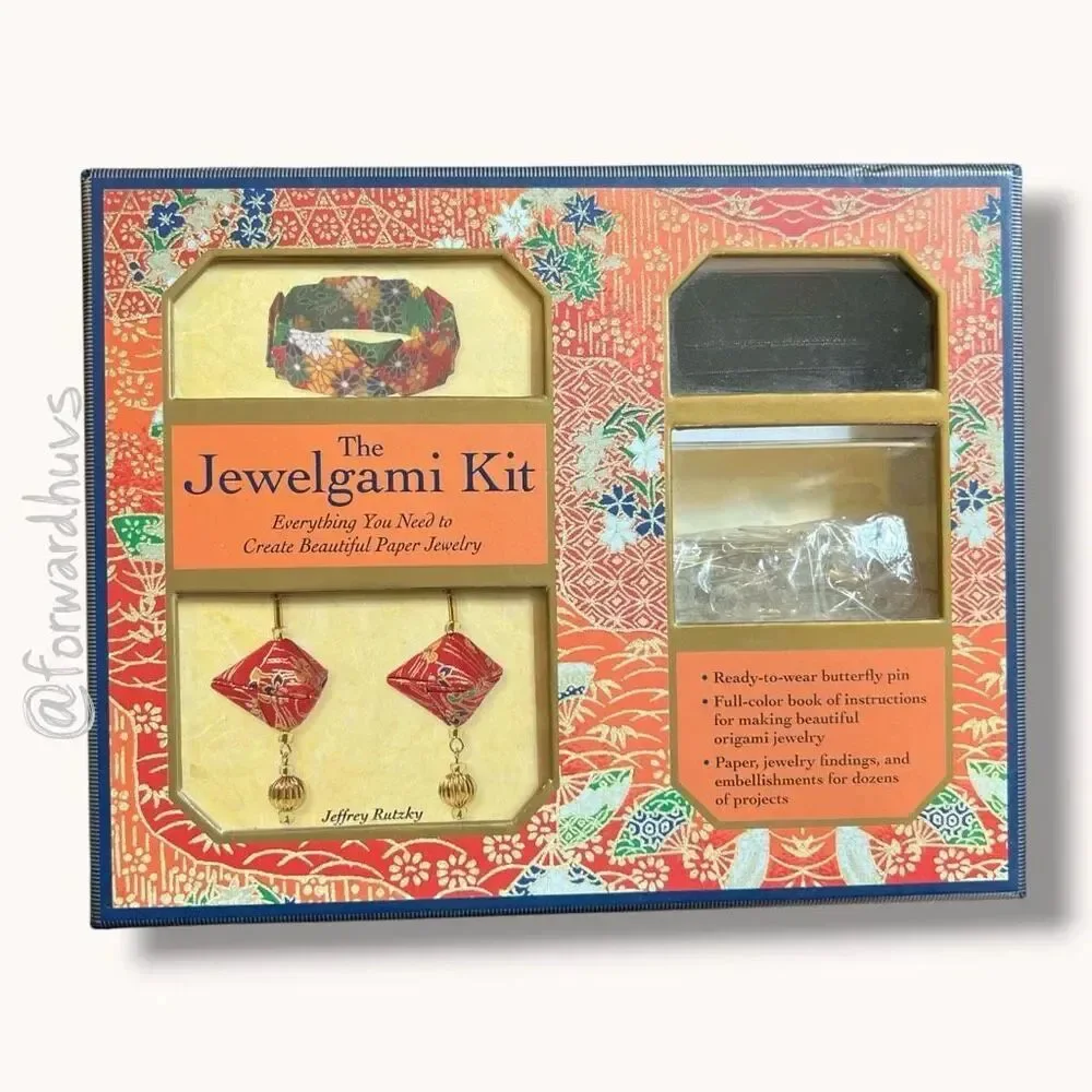 The Jewelgami Kit Complete Craft Kit Paper Jewelry Making Origami Metro Books